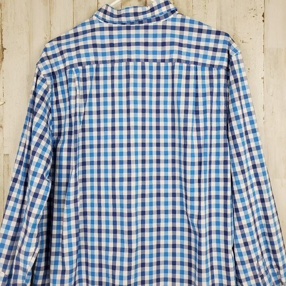 Old Navy Button Down Shirt Blue Check Size XL - Picture 9 of 11